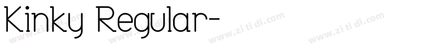 Kinky Regular字体转换